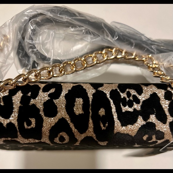 ALDO Metallic Leopard Pelloquin Crossbody Shoulder Bag - Picture 5 of 6